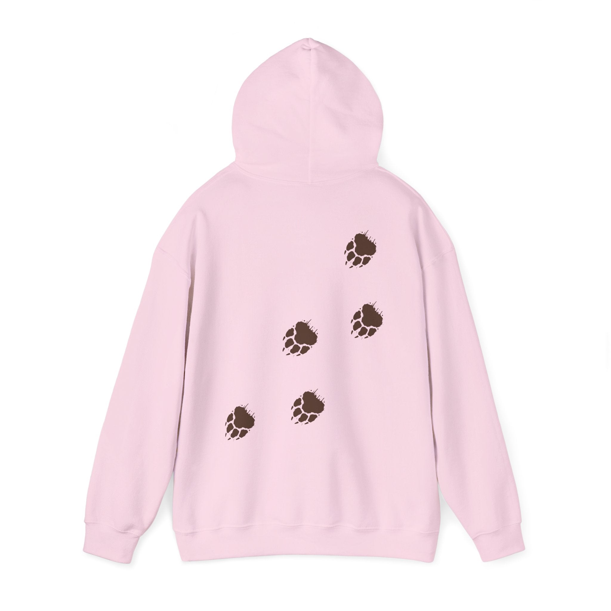 Muddy Bear Paw Tracks Unisex Hoodie  - Wildlife Awarenesas