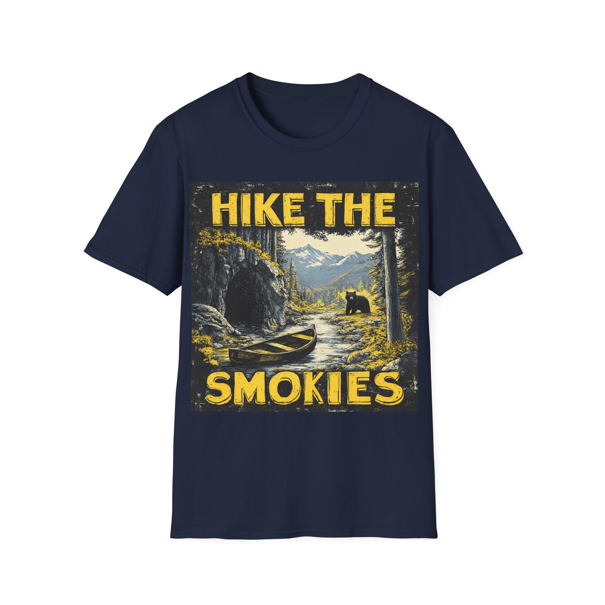 Hike the Smokies T-Shirt — Vintage Smoky Mountains Hiking Tee