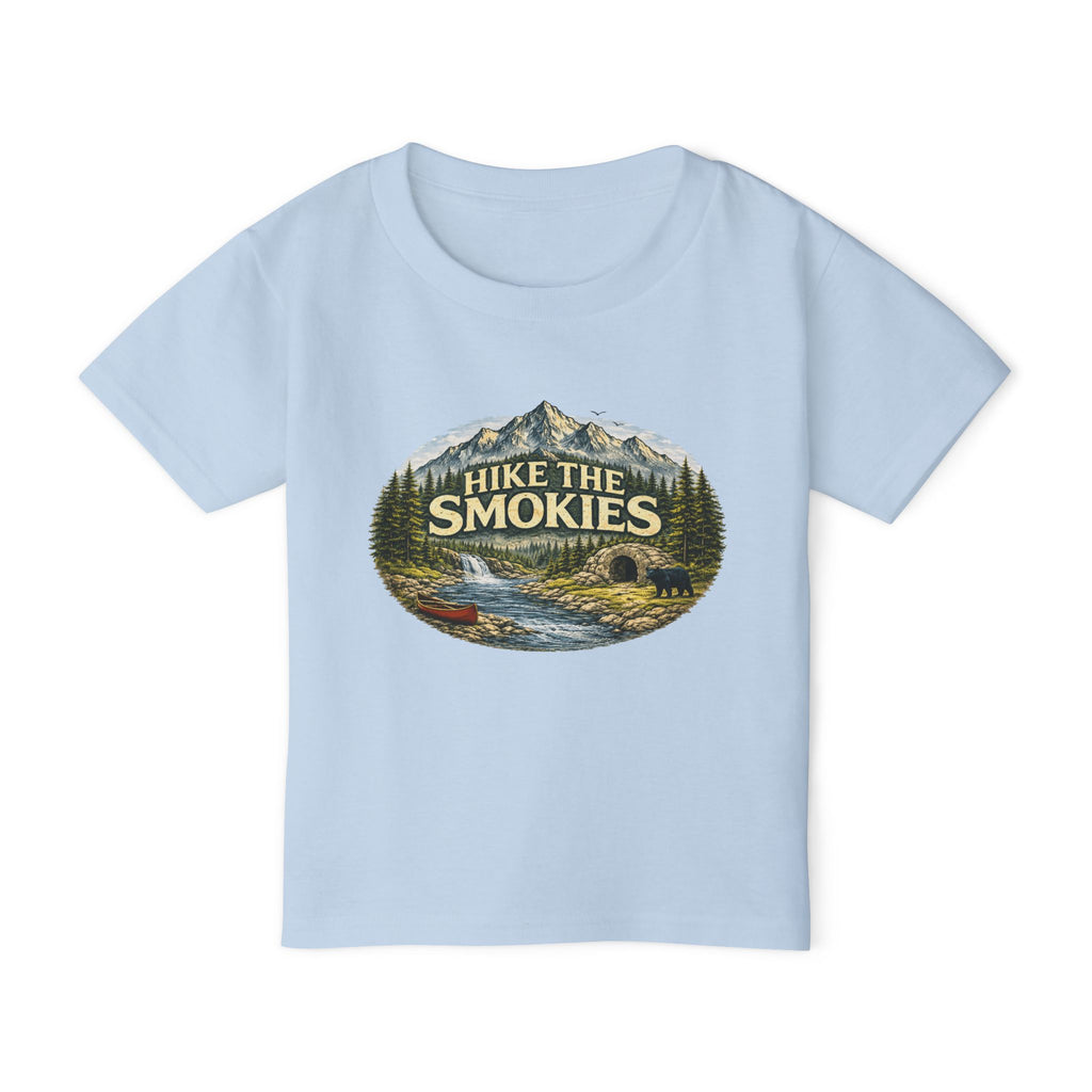 Toddler T‑Shirt — "Hike The Smokies" Mountain & Bear Outdoor Adventure Tee