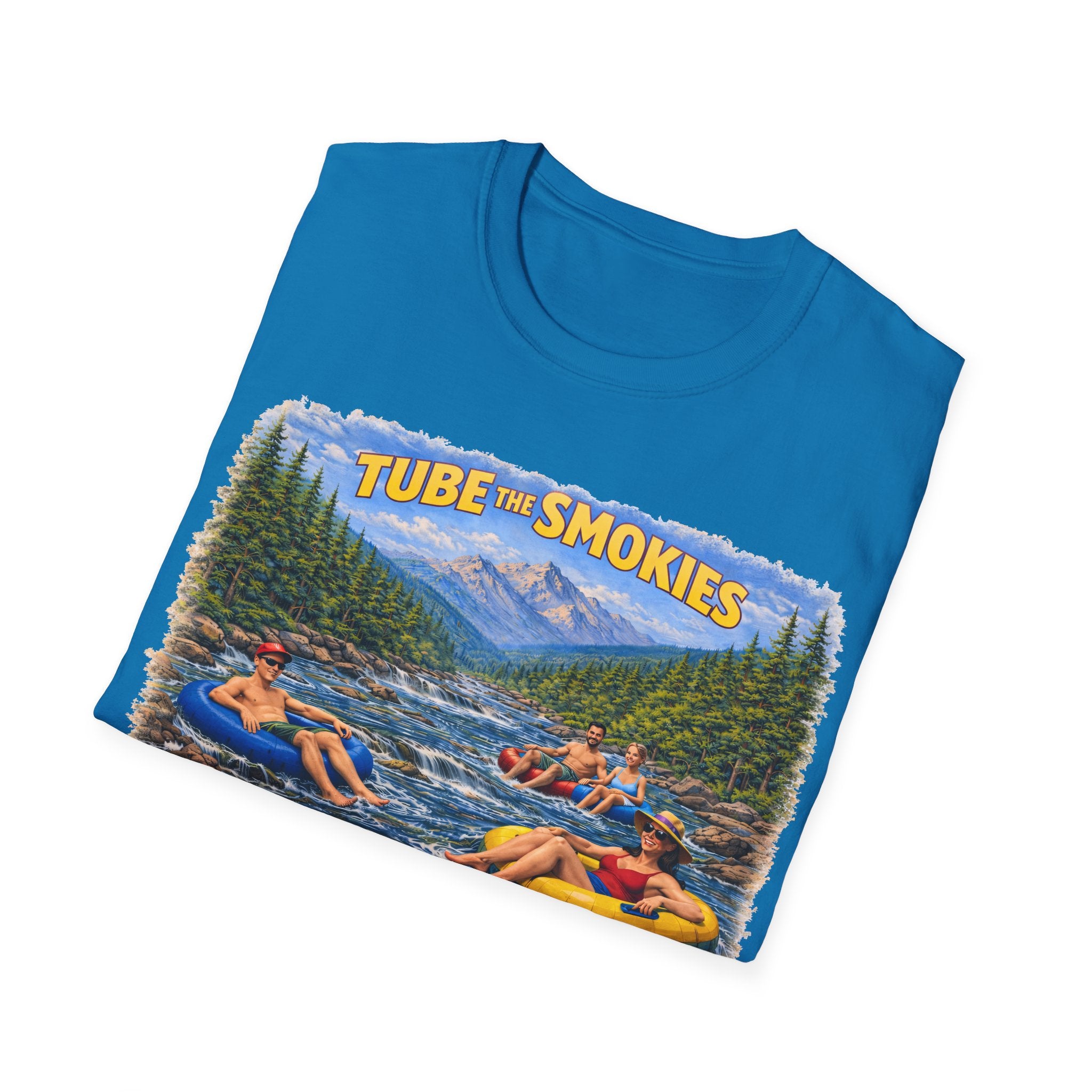 Tube the Smokies Unisex T-Shirt — River Tubing Graphic Tee for Smoky Mountains Fans