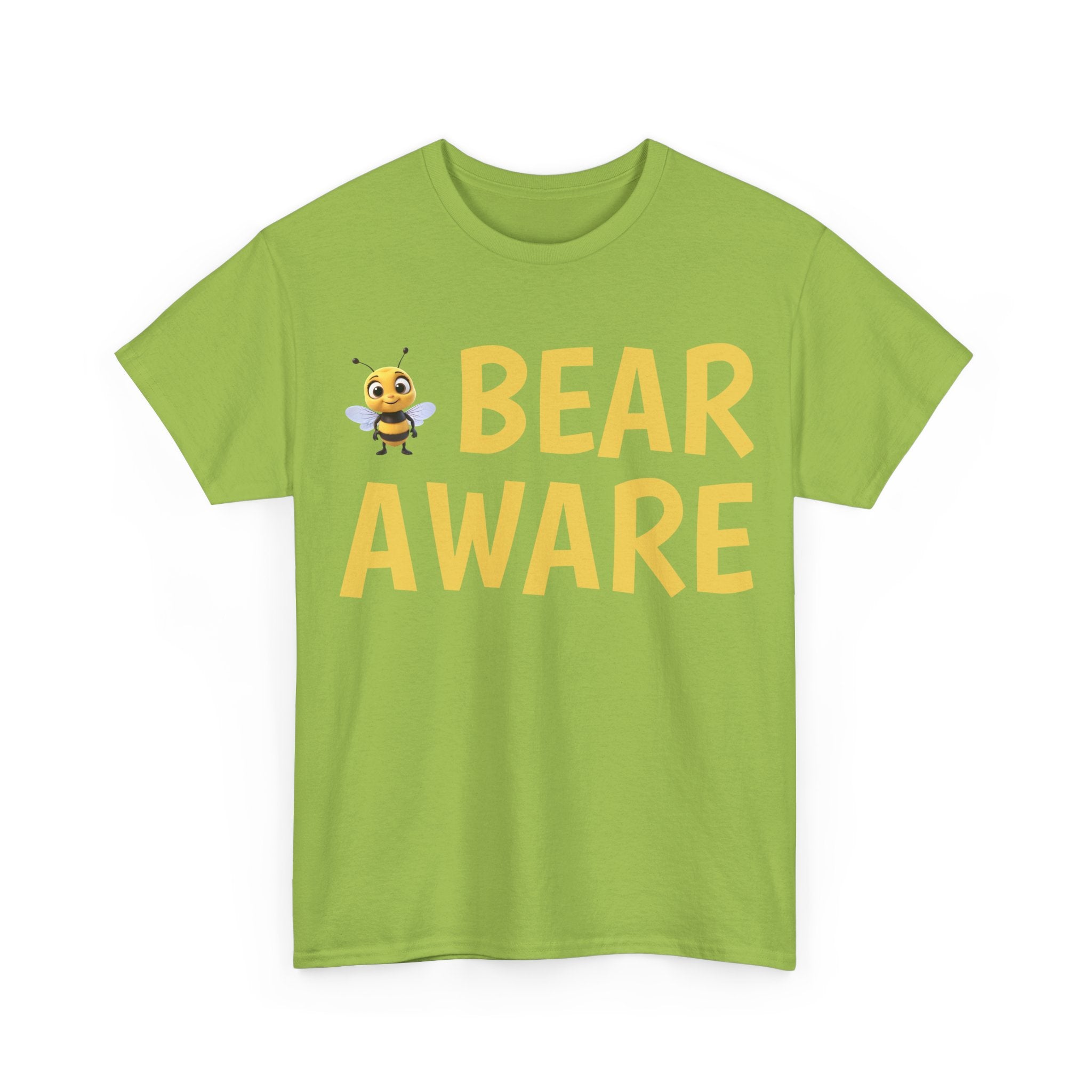 Bear Aware Unisex Tee — Cute Bee Graphic Wildlife Awareness T-Shirt