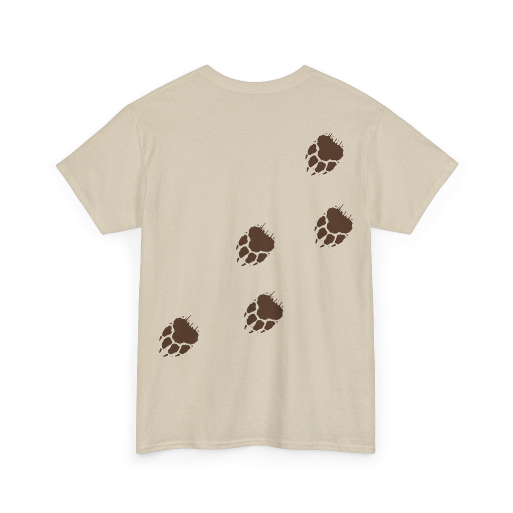 Muddy Bear Pawprint Unisex T‑Shirt — Wildlife Awareness