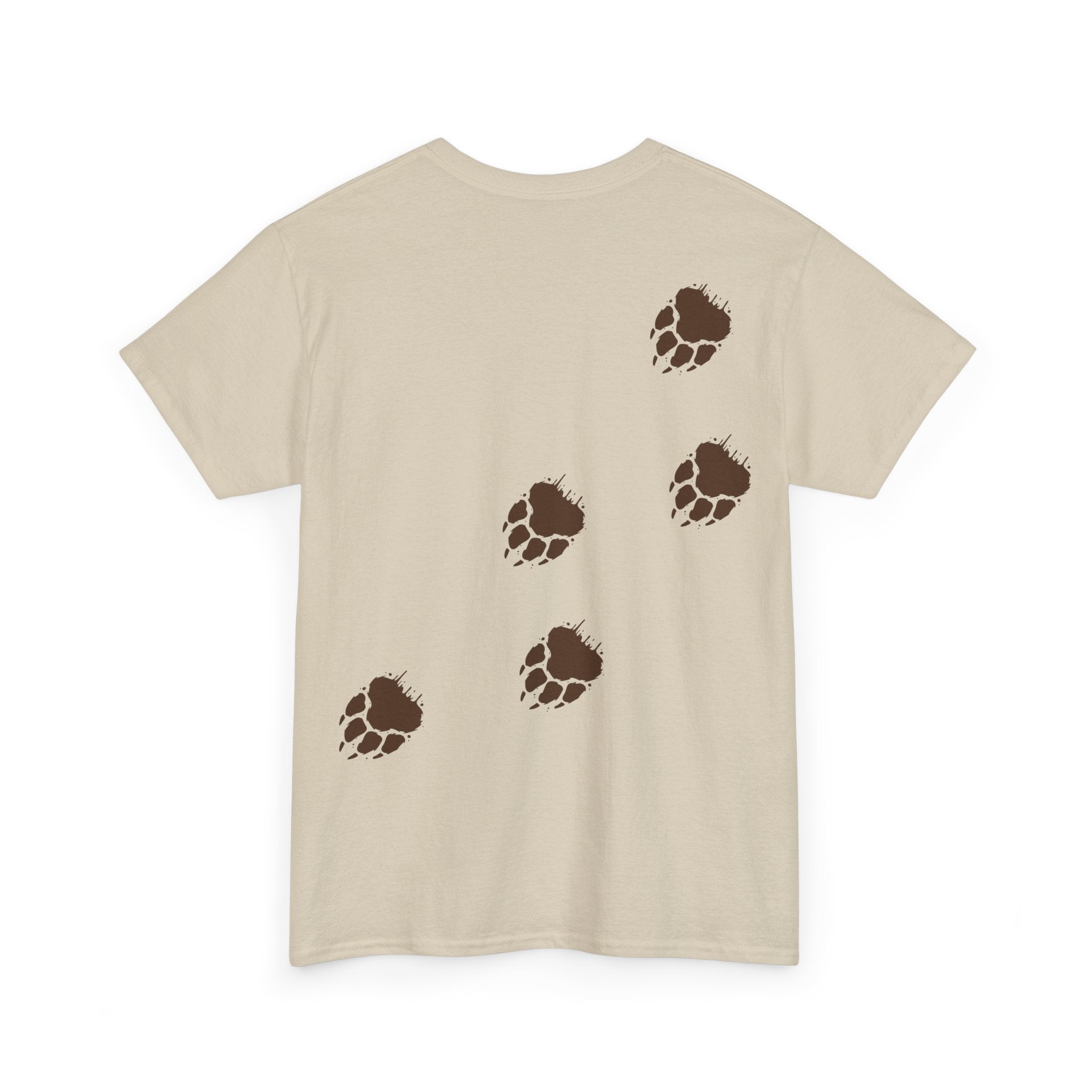 Muddy Bear Pawprint Unisex T‑Shirt — Wildlife Awareness