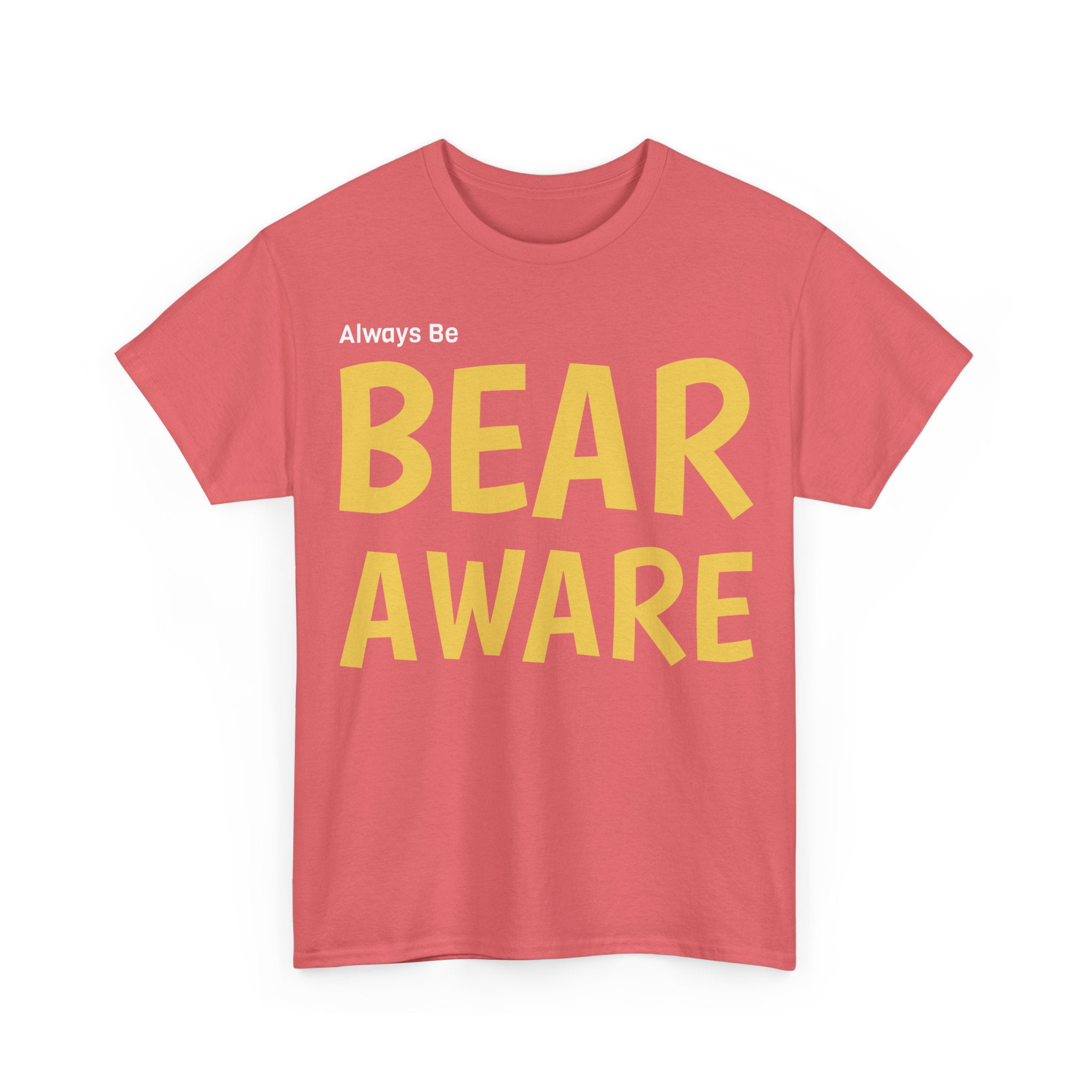 Bear Aware Unisex Cotton T-Shirt - Wildlife Awareness