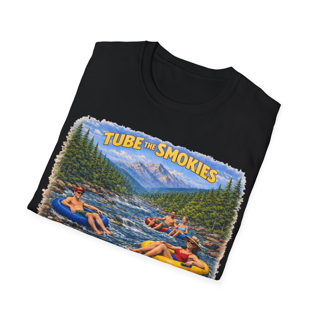 Tube the Smokies Unisex T-Shirt — River Tubing Graphic Tee for Smoky Mountains Fans