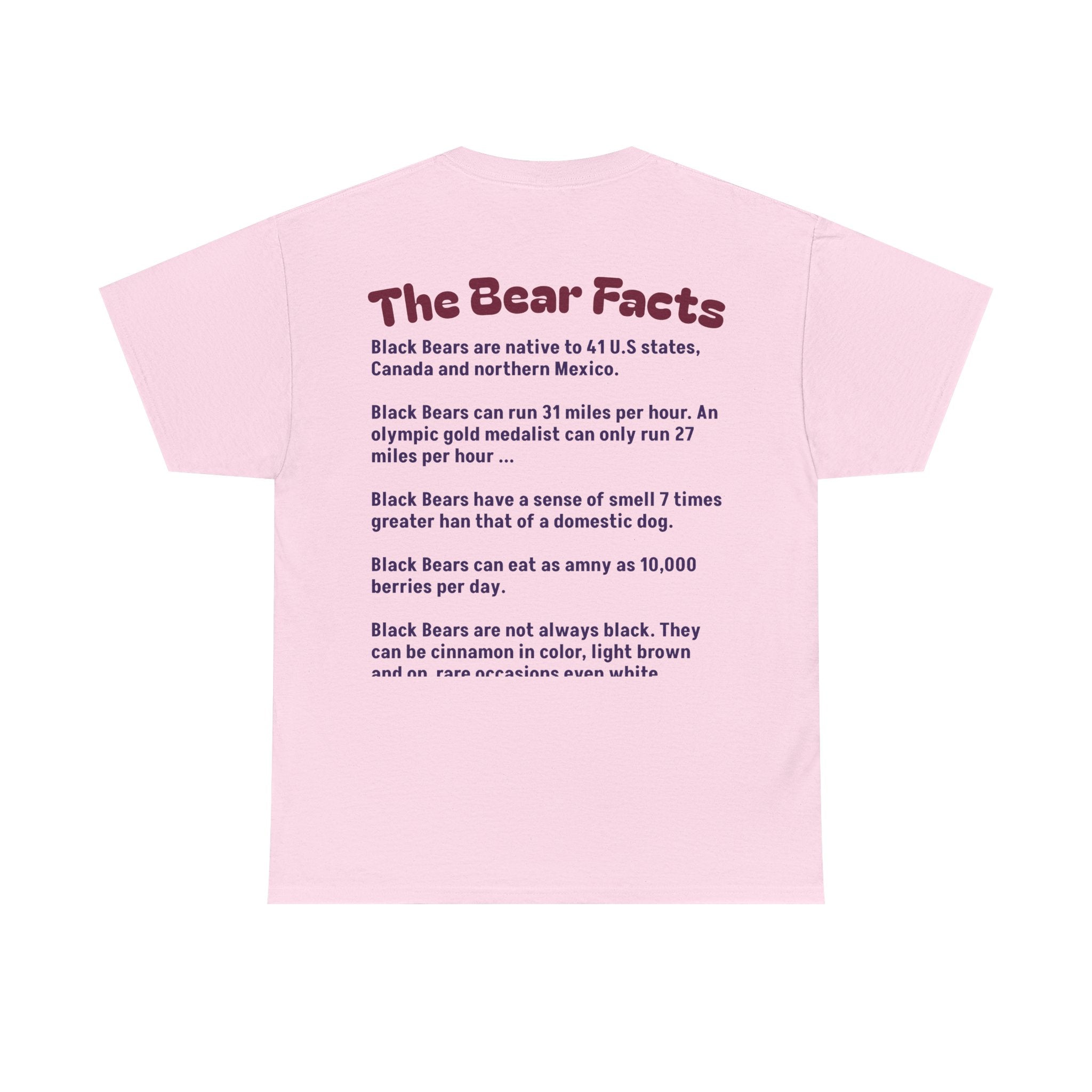 Smoky Mountain Black Bear Facts - Unisex Tee