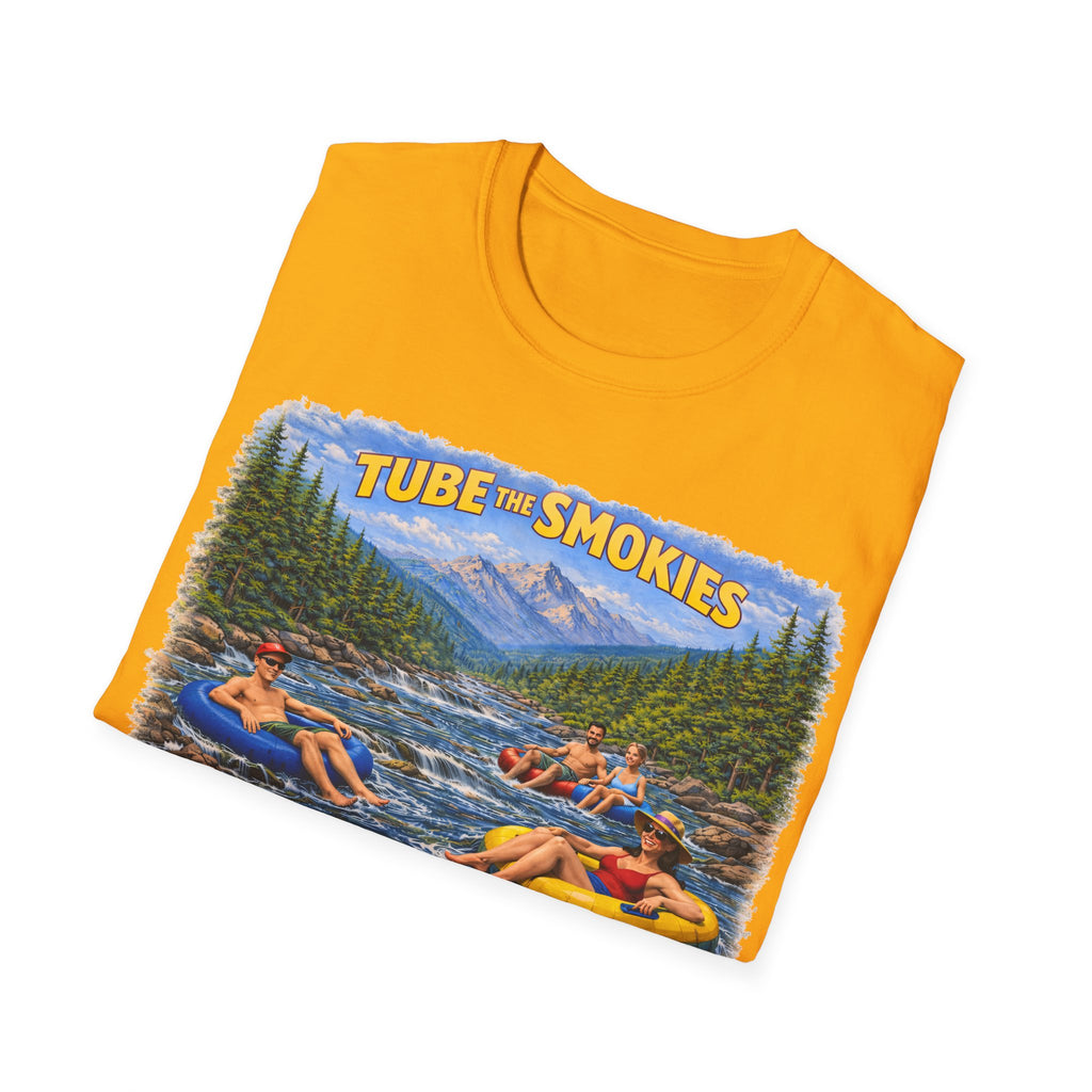 Tube the Smokies Unisex T-Shirt — River Tubing Graphic Tee for Smoky Mountains Fans