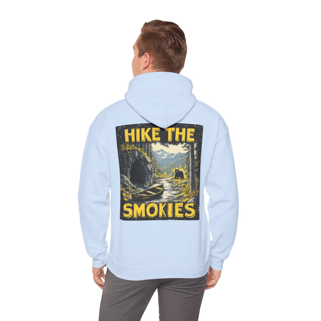 Hoodie - Vintage "Hike the Smokies" Smoky Mountains Unisex Hiking Graphic Pullover