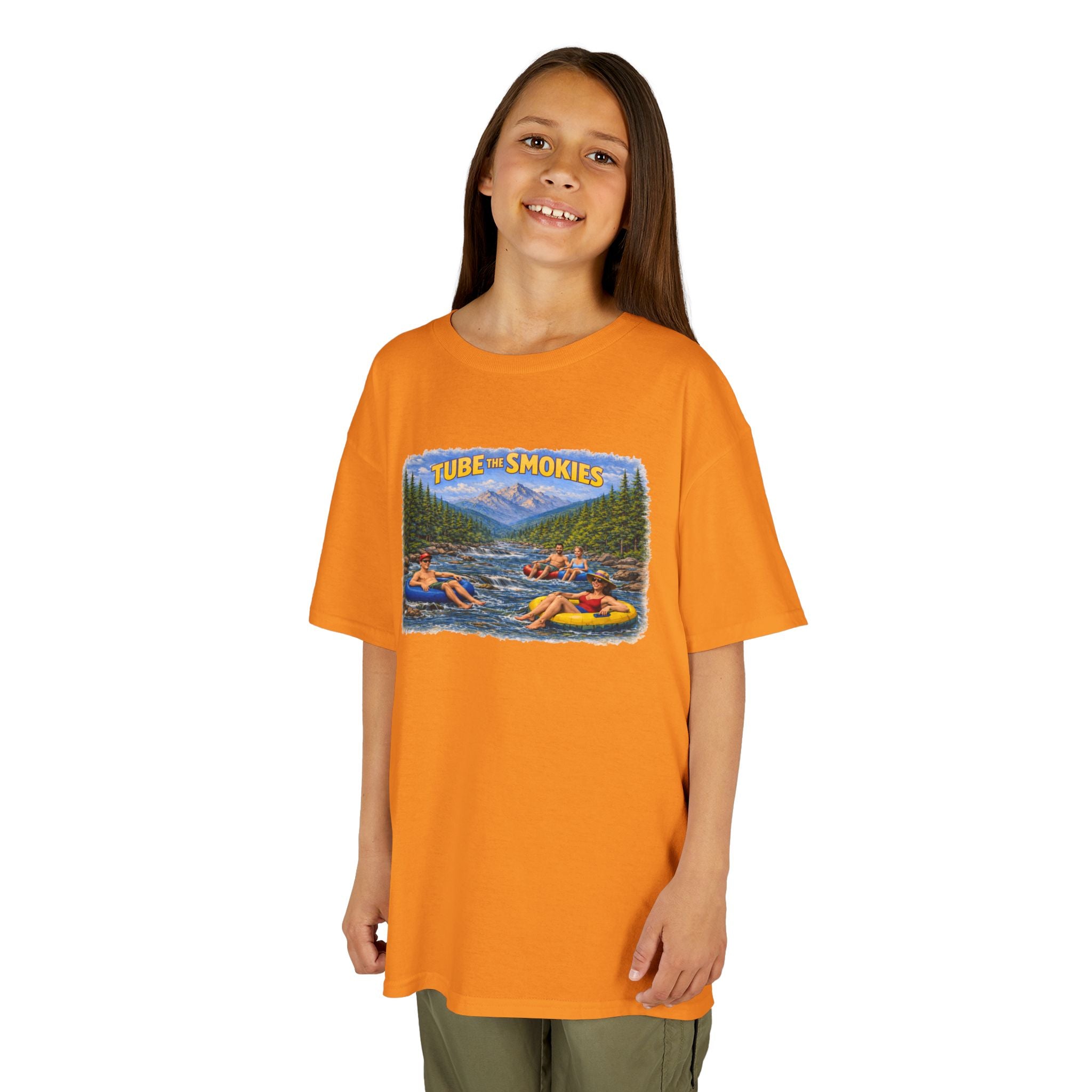 Kids Tee — 'Tube the Smokies' River Float Graphic