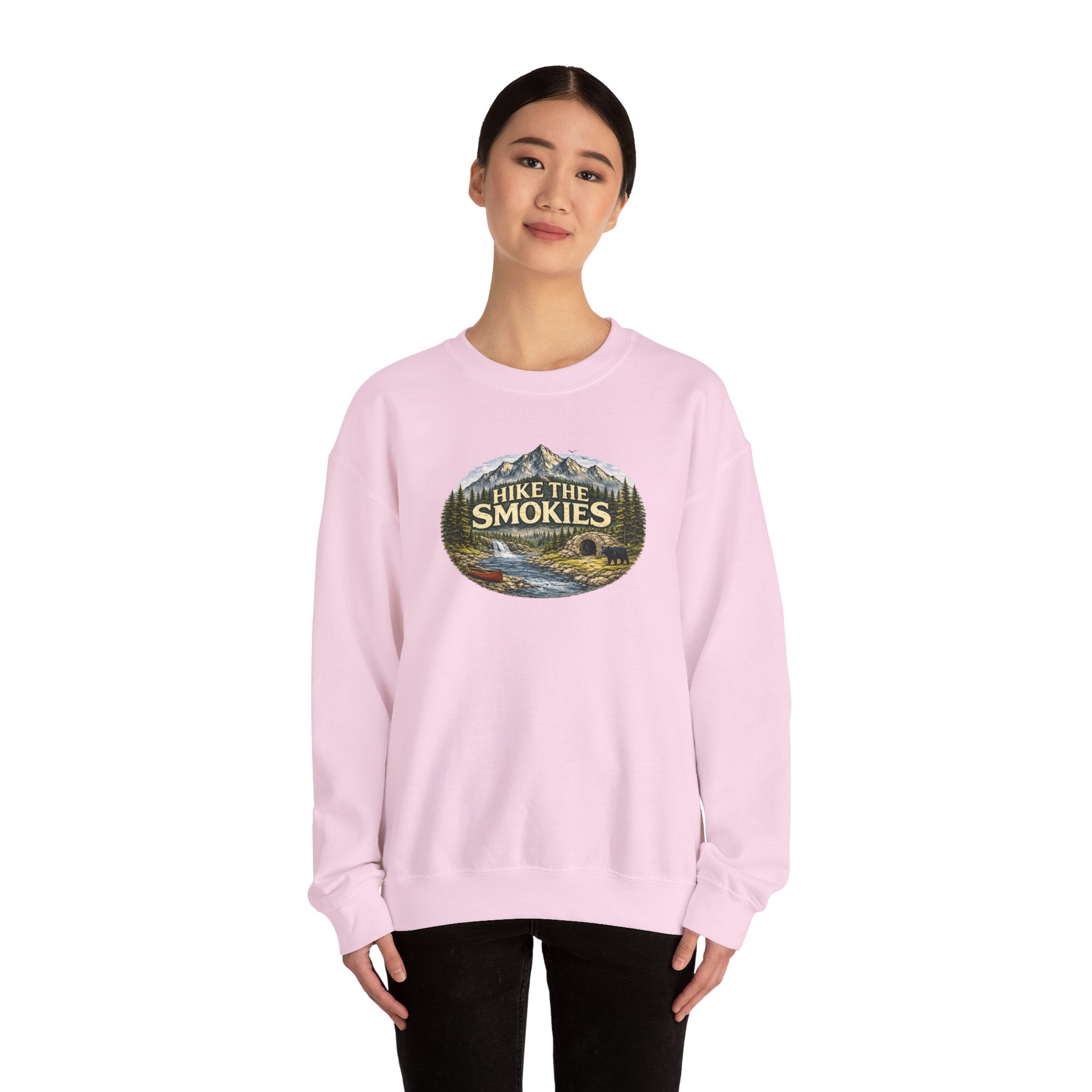 Hike the Smokies Sweatshirt — Mountain Trail Vintage Unisex Crewneck