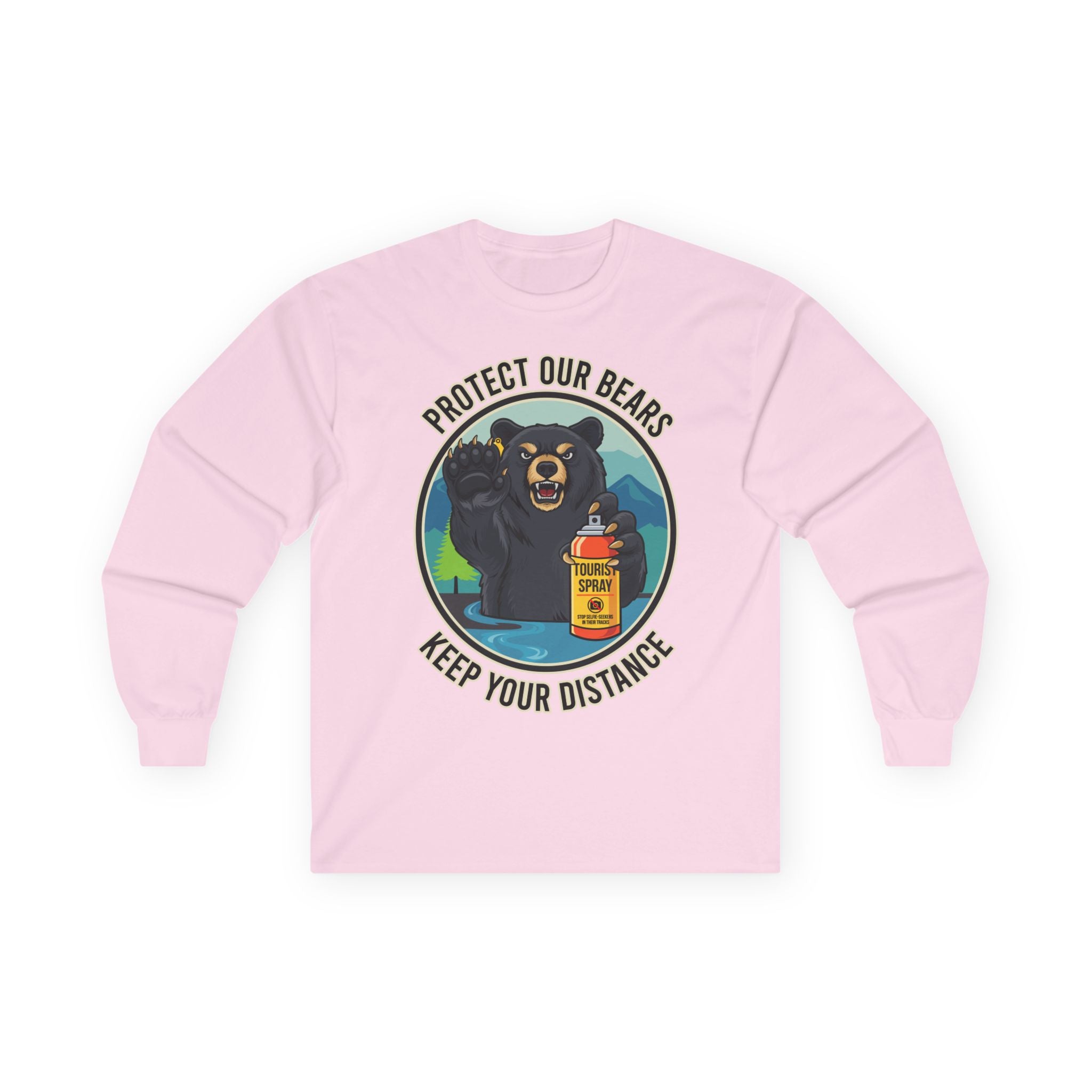 Protect Our Bears Long Sleeve Tee — Keep Your Distance Graphic Shirt