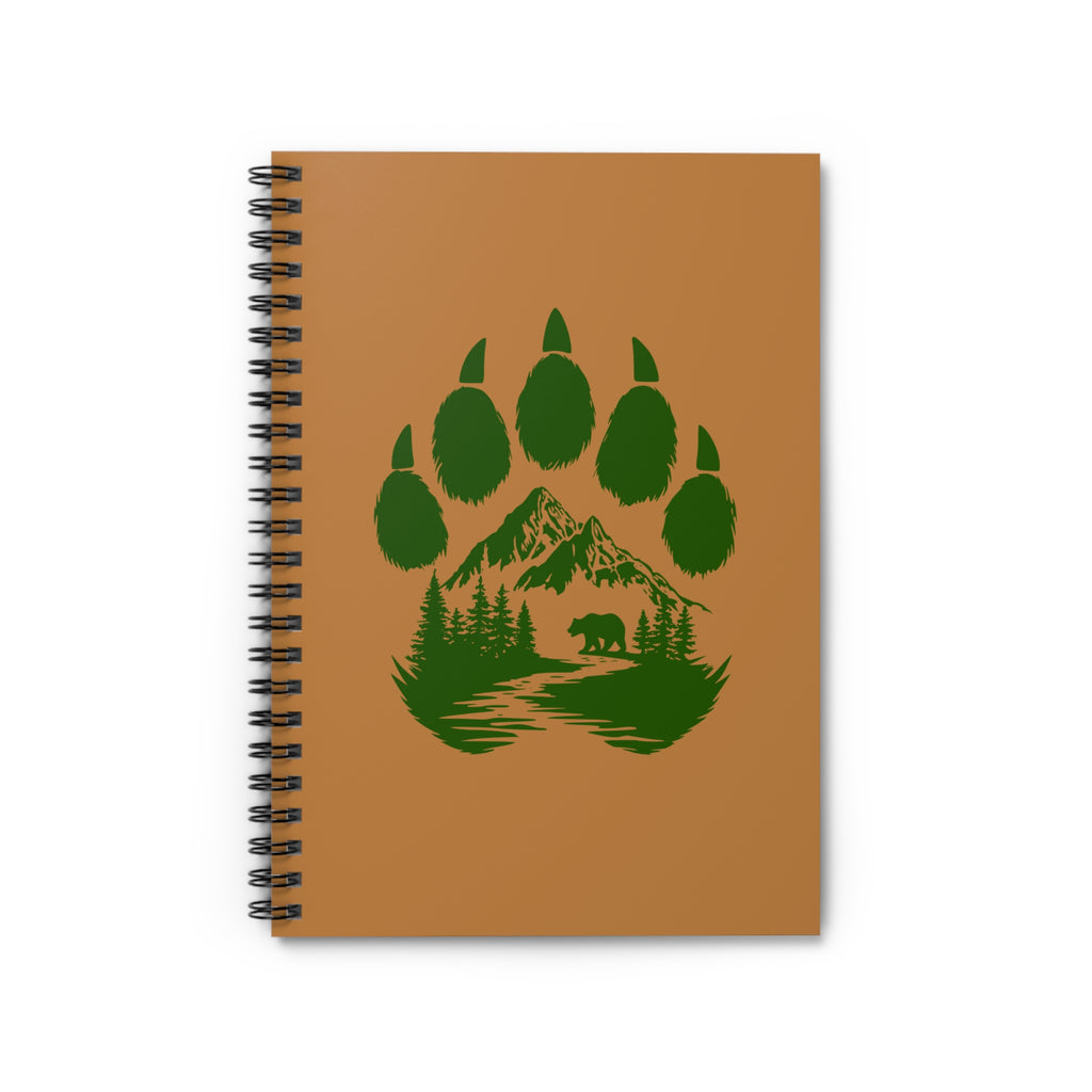 Bear Paw Mountain Spiral Notebook — Nature Scene Ruled Journal