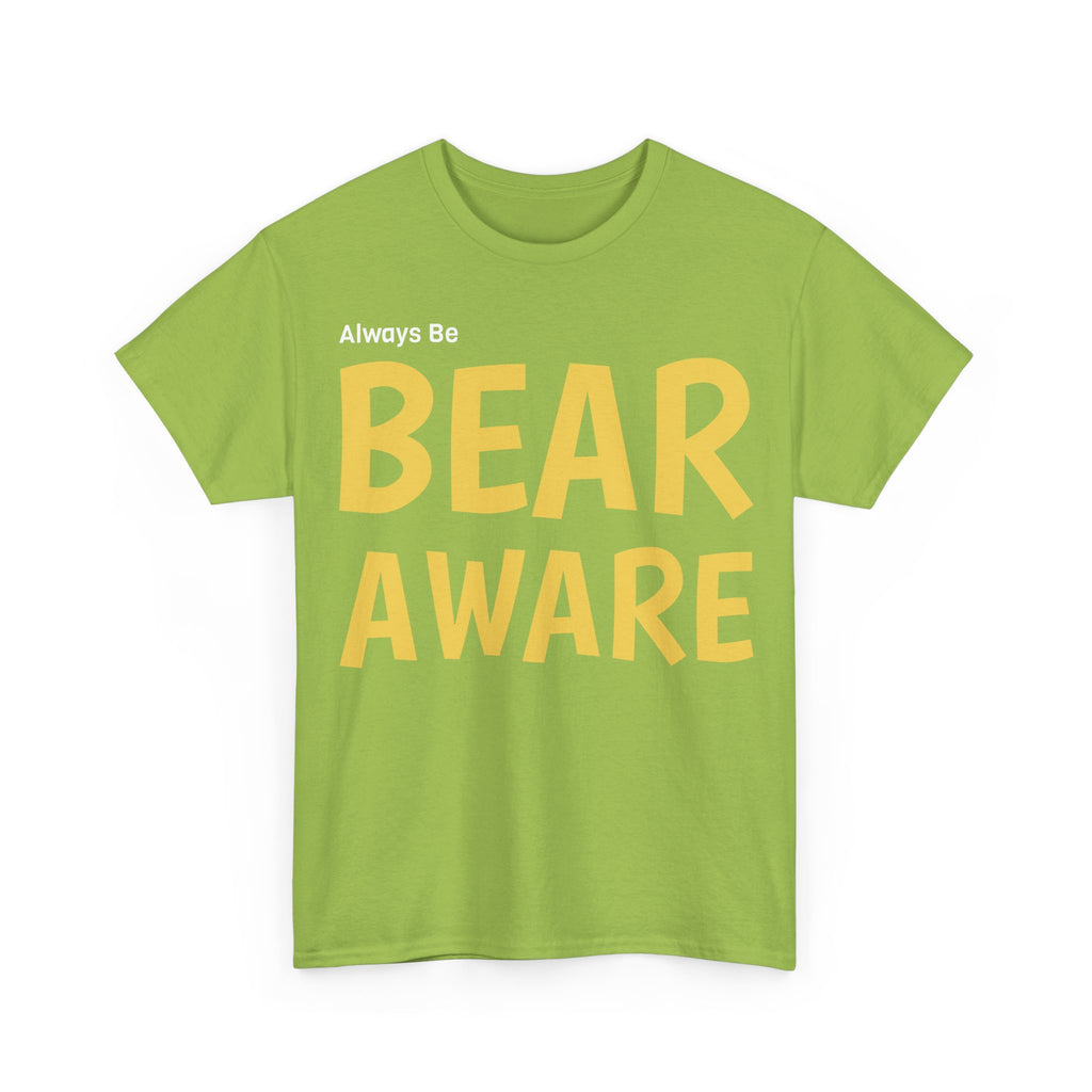 Bear Aware Unisex Cotton T-Shirt - Wildlife Awareness