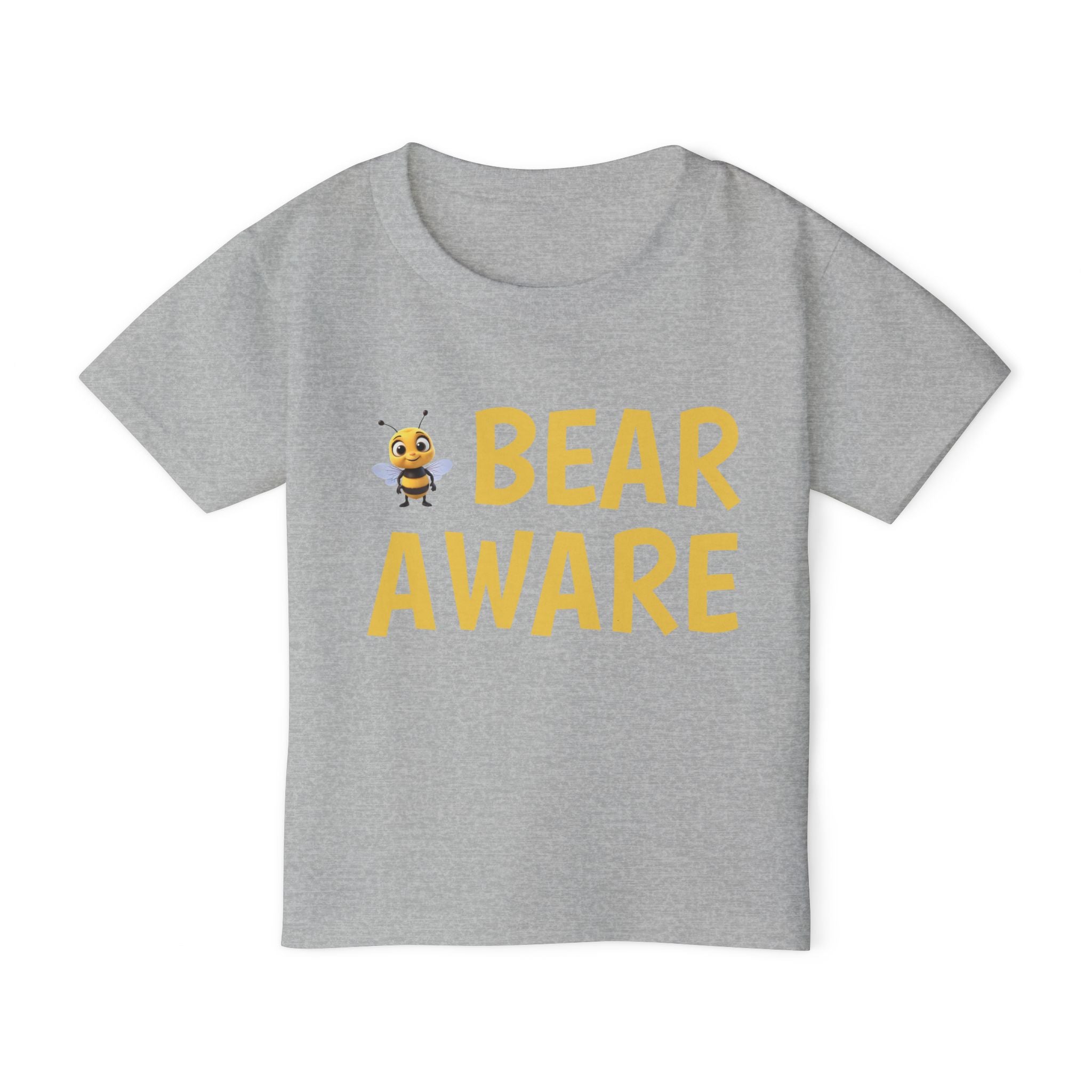 Bear Aware Toddler T-Shirt — Cute Bee Graphic Kids Tee