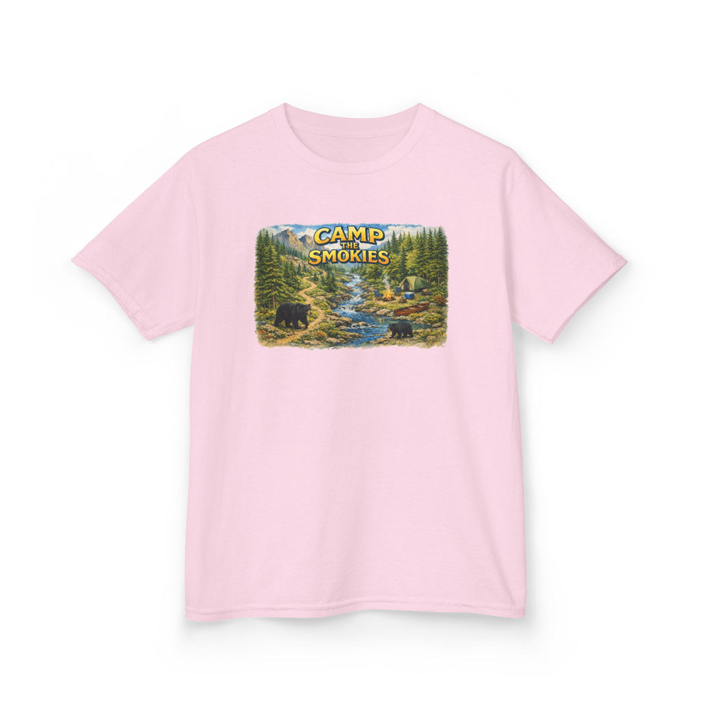 Kids Camp The Smokies T-Shirt — Scenic Smoky Mountains Camp Tee