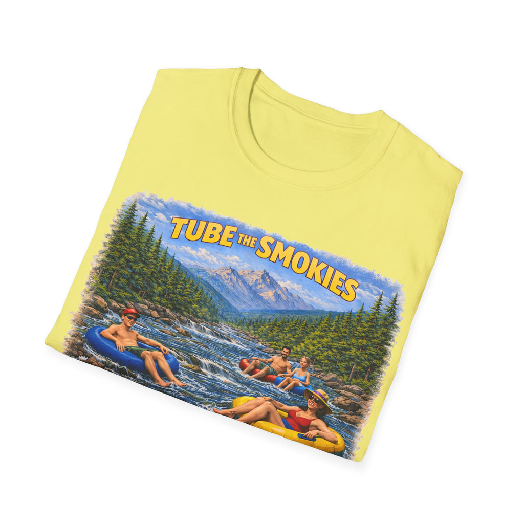 Tube the Smokies Unisex T-Shirt — River Tubing Graphic Tee for Smoky Mountains Fans