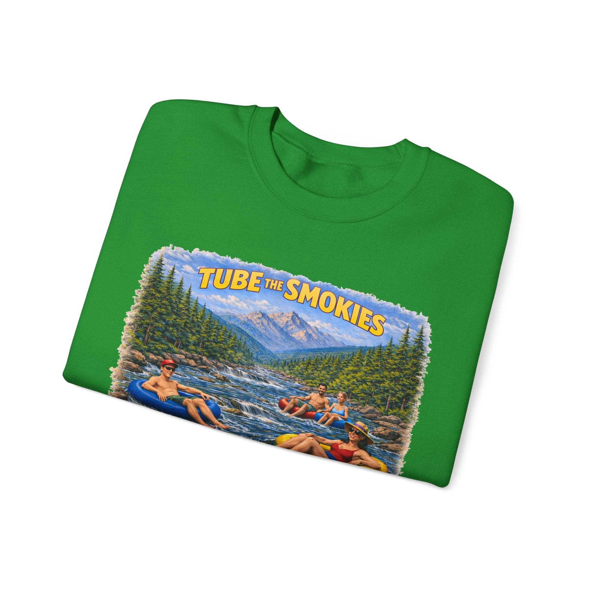 Tube the Smokies Crewneck Sweatshirt – Scenic River Tubing Graphic