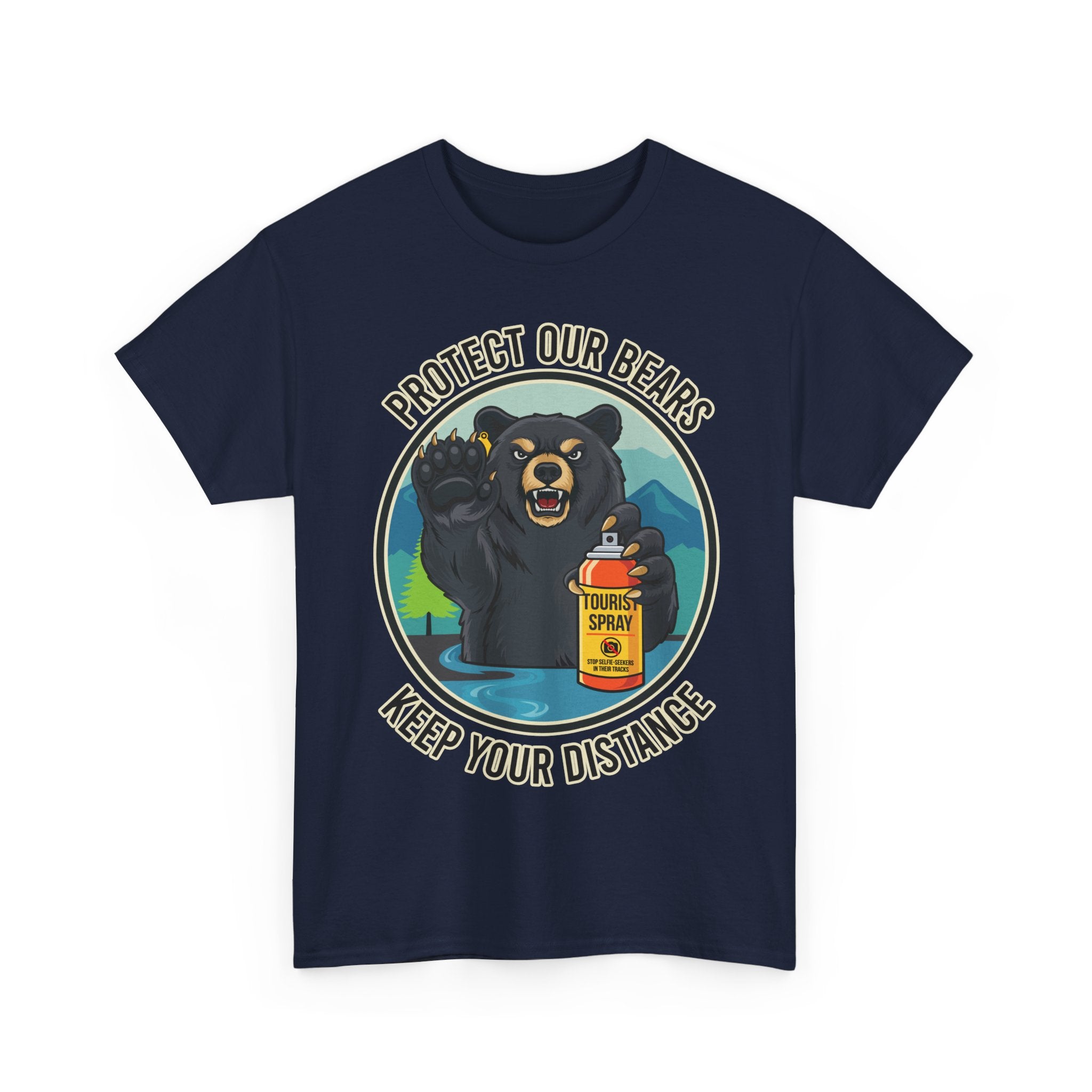 Smoky Mountain Black Bear Unisex Tee | Funny Wildlife Graphic